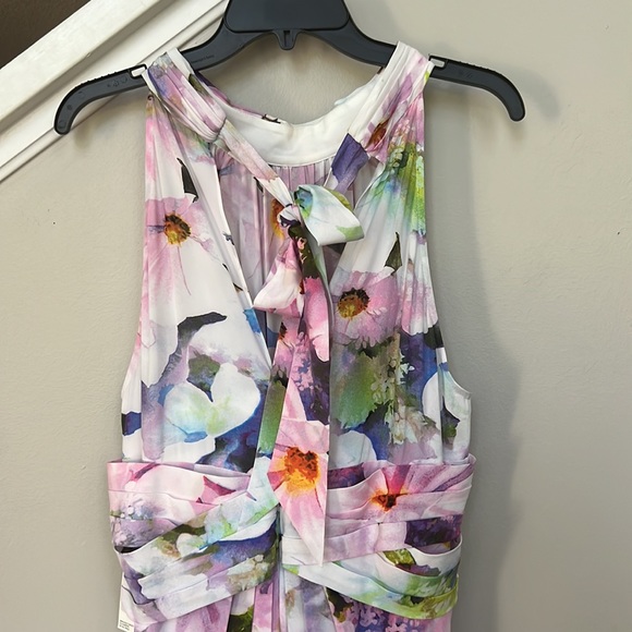 Adrianna Papell Women's Floral Halter Gown. - Picture 8 of 16